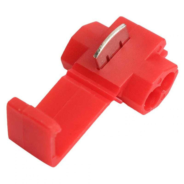 20 Red Electrical Snap Connectors - 0.5-1.0mm2 - Towsure