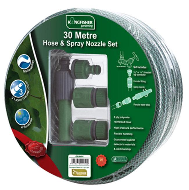 Complete Garden Hosepipe Set with Fittings