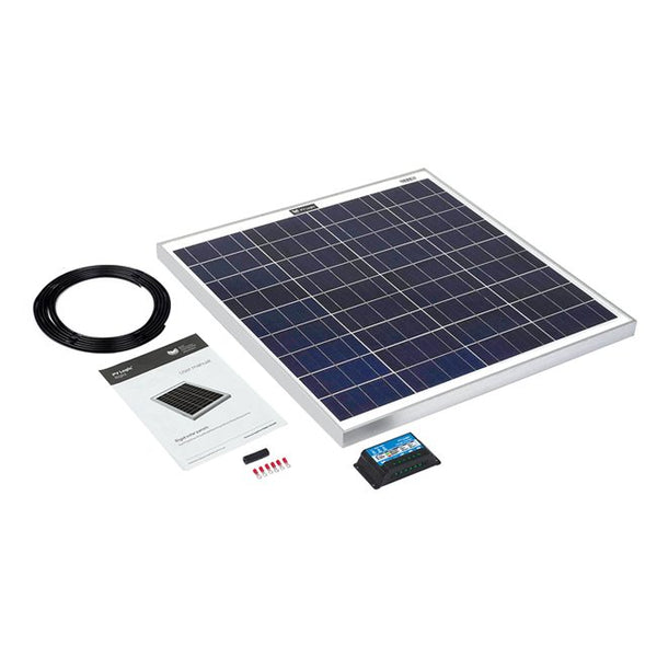 60 Watt Rigid Solar Panel Kit With 10ah Controller