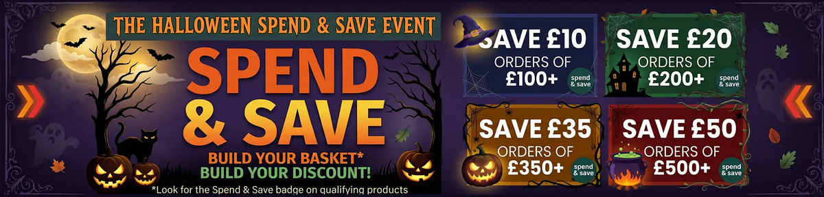 Halloween Spend & Save Event - Save up to £50 Extra