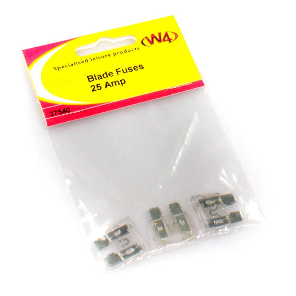 Blade Fuses 25 Amps - Pack of 3 - Towsure