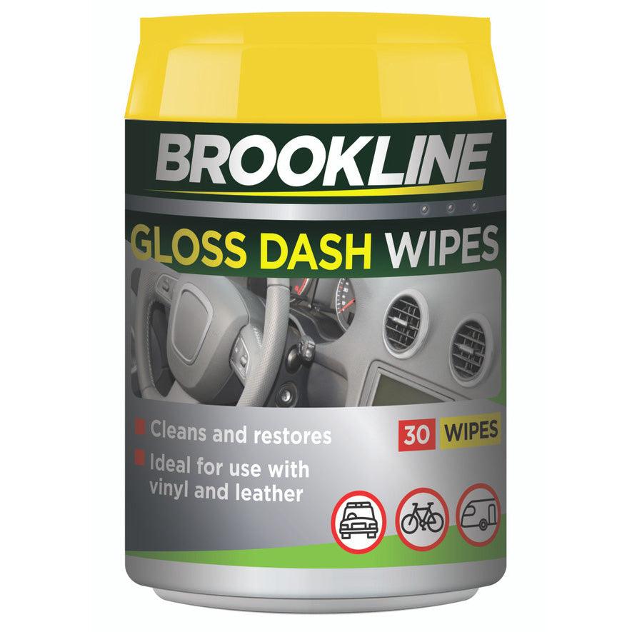 Brookline Gloss Dashboard Wipes for Car Campervan Cleaning