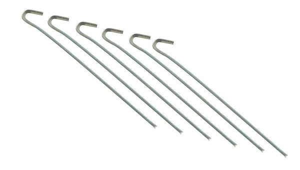 Campking 23cm Rock Wire Tent Pegs - Pack of 6 - Towsure