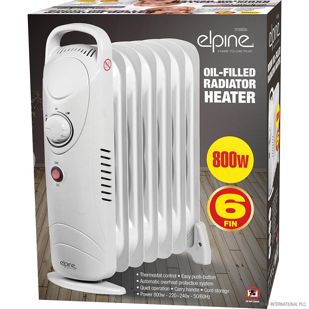Elpine 800w Oil Filled Radiator Heater - Towsure