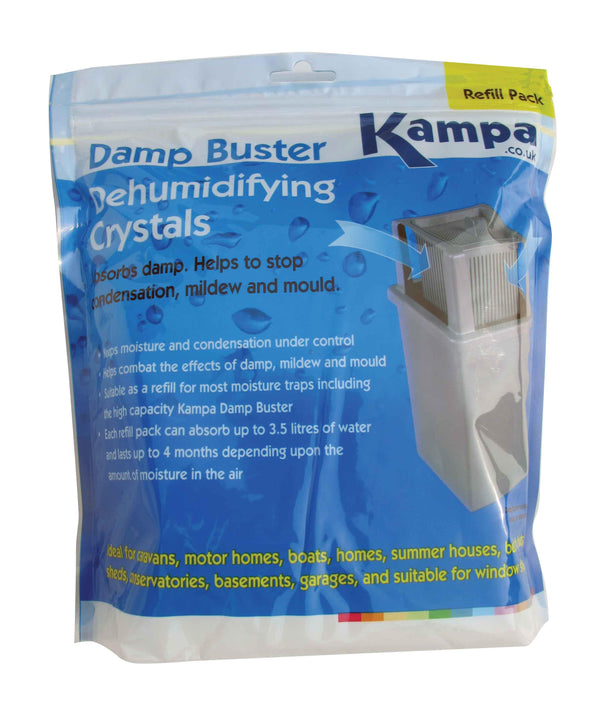 Kampa Damp Buster Dehumidifier Crystals - 1kg - Towsure