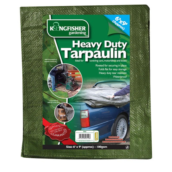 Kingfisher Heavy Duty Tarpaulin - 1.8 x 2.7m - Towsure
