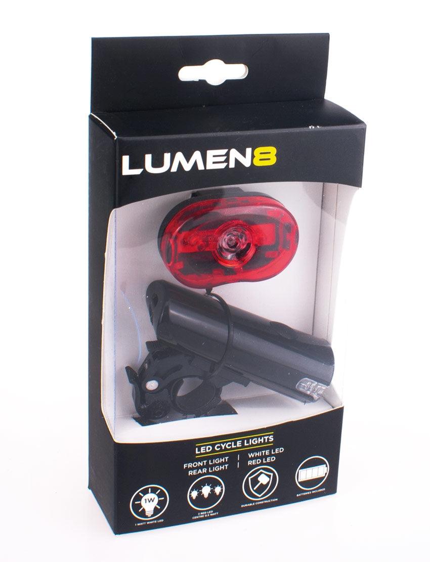 Lumen8 LED Cycle Lights Set - Front & Rear - Towsure