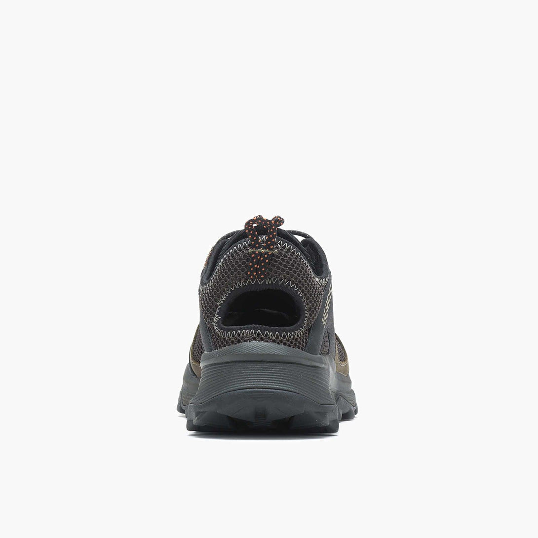Merrell Men's Speed Strike Leather Sieve Sandals - Olive - Towsure
