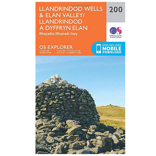OS Explorer Map 200 - Llandrindod Wells & Elan Valley Rhayader - Towsure