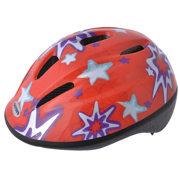 Oxford Little Explorer Stars Kids Cycle Helmet - Red