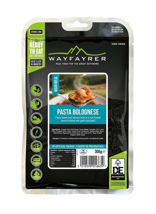 Wayfayrer Camping Meal - Pasta & Bolognese