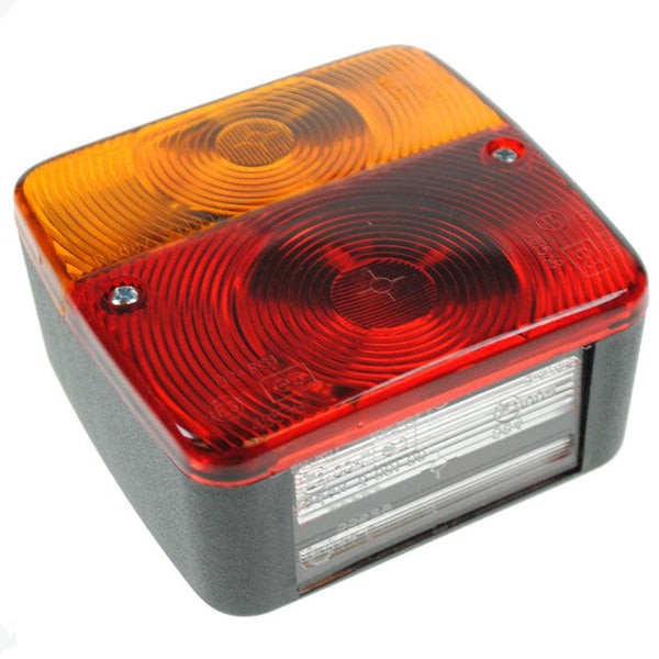 Radex 4 Function Trailer Rear Light Cluster - Square - Towsure