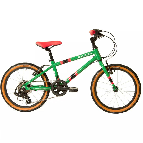 Raleigh Pop 18 Green - 18" Wheel Kids Bike - Towsure