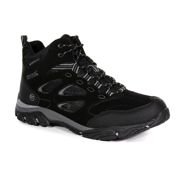 Regatta Men's Holocombe Waterproof Mid Walking Boots - Black Granite