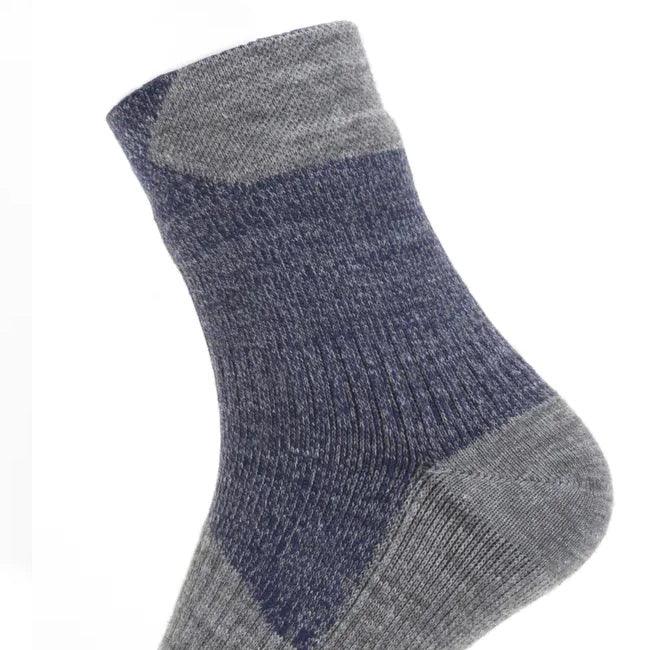 Sealskinz Waterproof All-Weather Ankle Socks - Navy/Grey Marl - Towsure