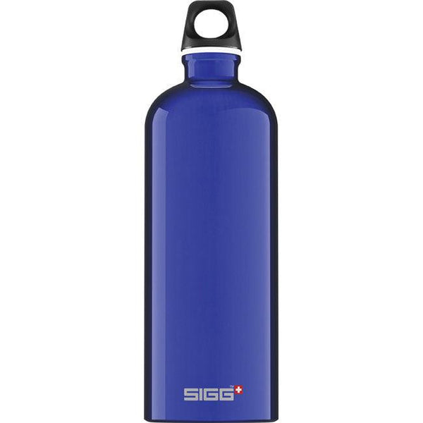 SIGG Traveller Dark Blue Aluminium Drinks Bottle - 1 Litre - Towsure