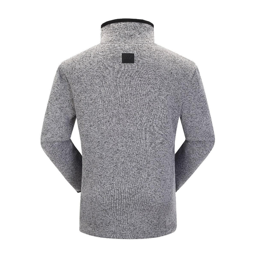 Skogstad Felden Half-Zip Mens Fleece Sweater - Casio Grey - Towsure