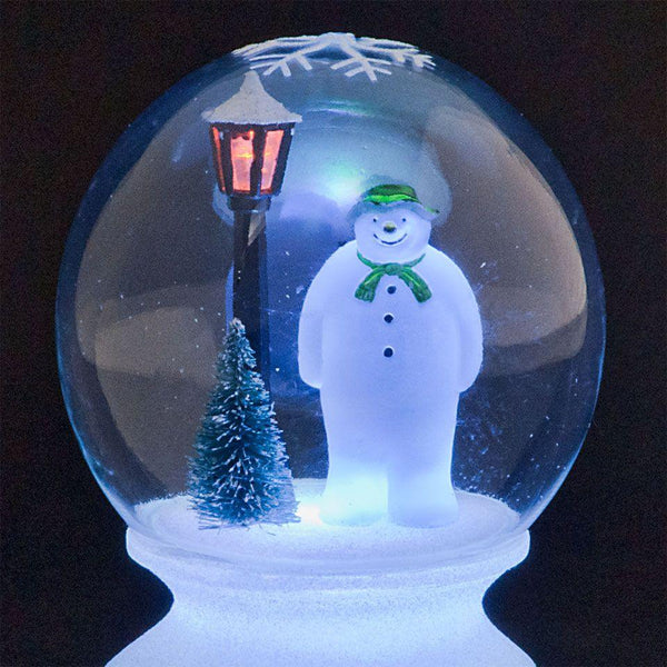 Snowtime 12cm Globe with Snowman and Lampost - Towsure