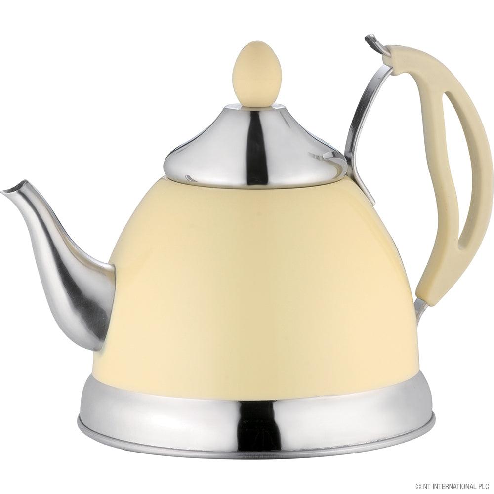 Stainless Steel Teapot 1.5L Cream - Towsure