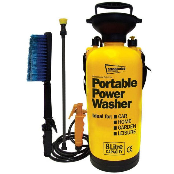 Streetwize Portable Power Washer Set - 8 Litres - Towsure