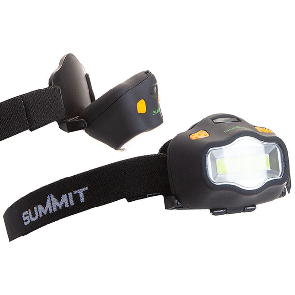 Summit 3 Watt COB LED Head Torch, Black - Towsure