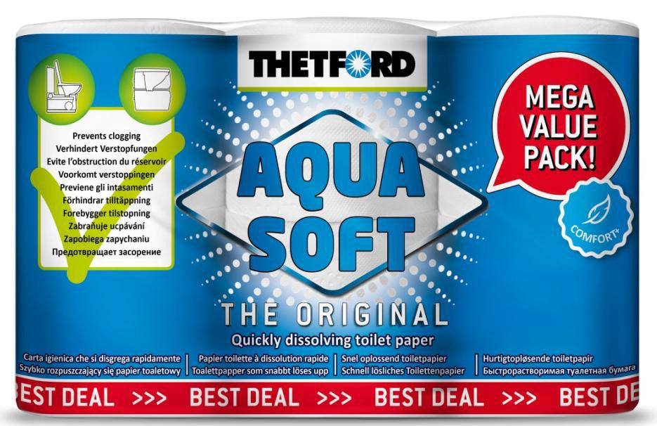 Thetford Aqua Soft Toilet Rolls - 6 Pack - Towsure
