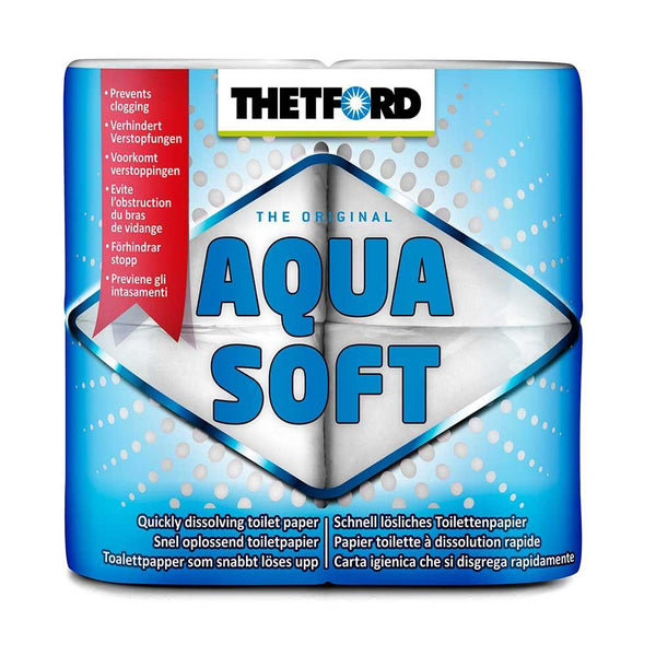 Thetford Aqua Soft Toilet Rolls For Porta Potti (Pack of 4) - Towsure