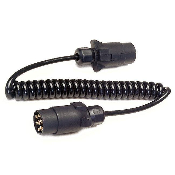 Towbar Connection Lead - N-type (black) - 1.5 Metres Coiled - Towsure