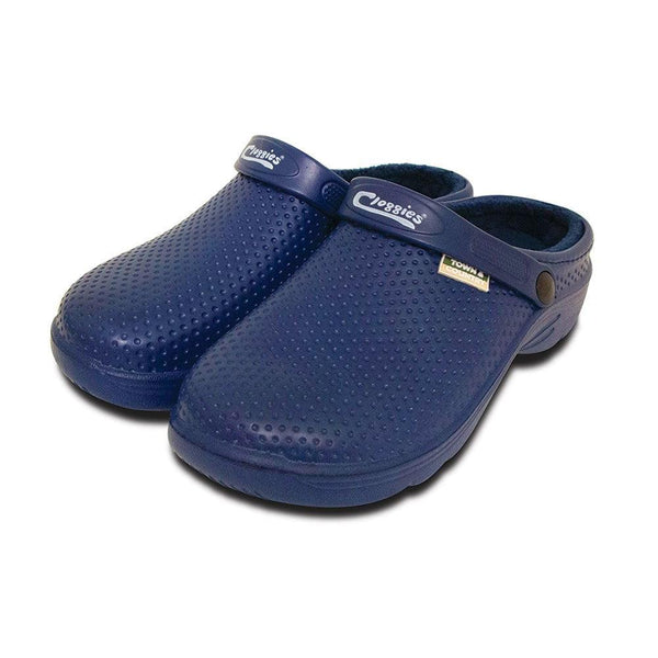Town & Country Fleecy Cloggies - Navy - Towsure