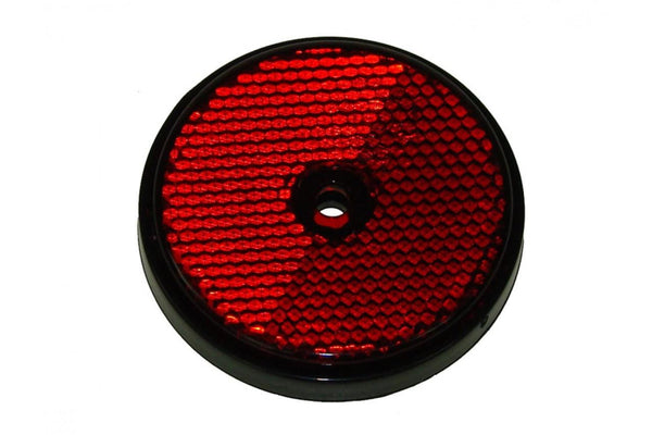 Trailer Side Reflector - Round Red - Towsure
