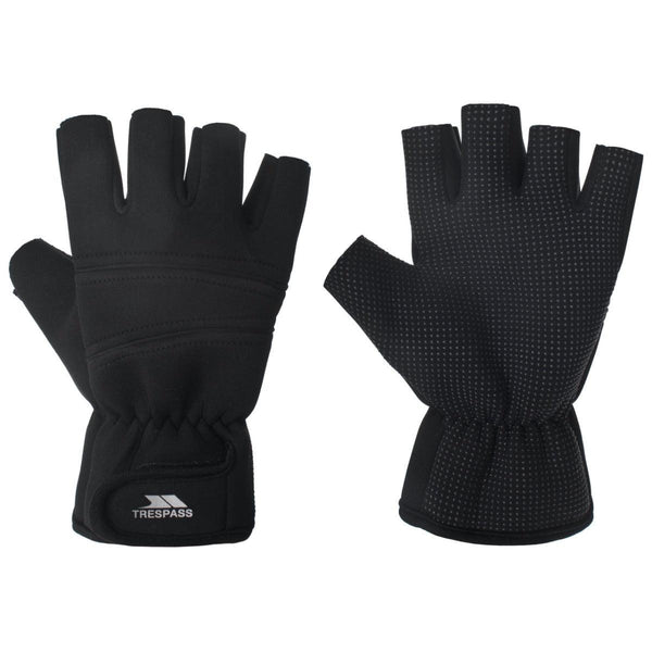 Trespass Carradale Fingerless Gloves - Black - Towsure