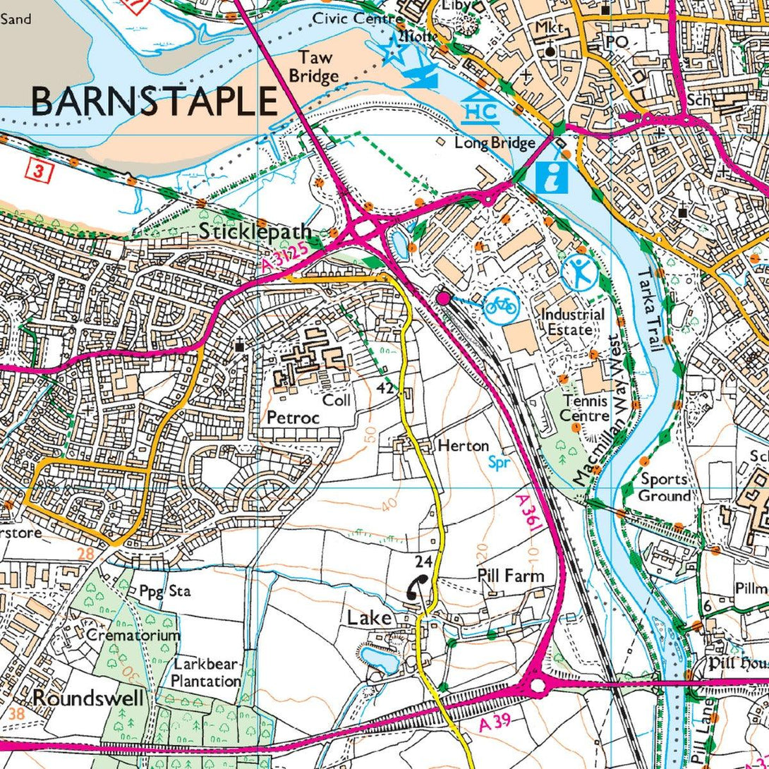 Waterproof OS Map OL9 - Exmoor - Towsure
