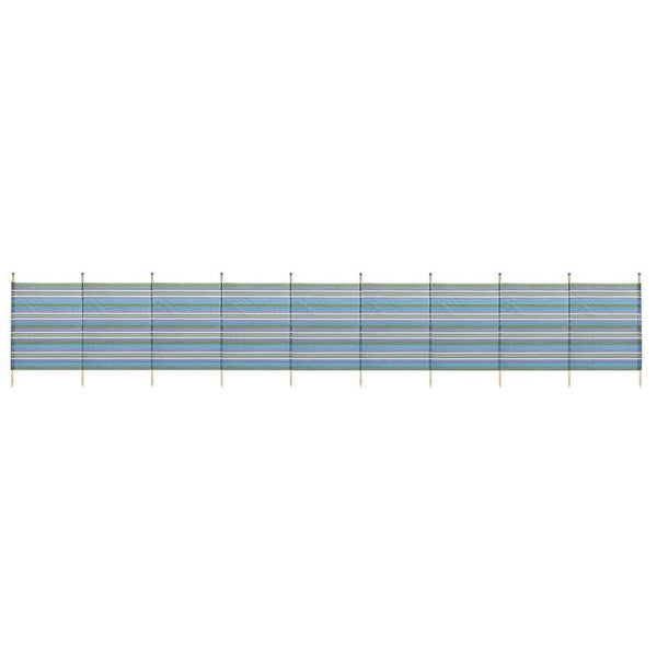 Wilton Bradley 10 Pole Tall Windbreak - Blue Stripe - Towsure