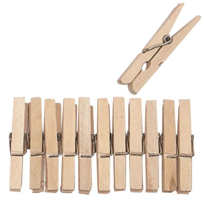 Wooden Clothes Pegs - Pack Of 36 - Towsure