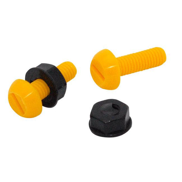 Yellow Number Plate Fixing Bolts - Pair - Towsure