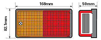Maypole 012 Lente Di Ricambio Per Fanale Posteriore MP10 – Dimensioni 97x130 Mm, Per Rimorchi E Caravan, Approvata