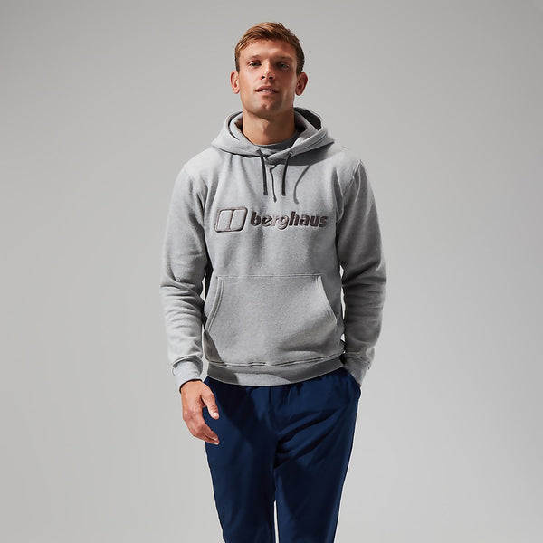 Berghaus Logo Men's Hoodie - Grey Marl