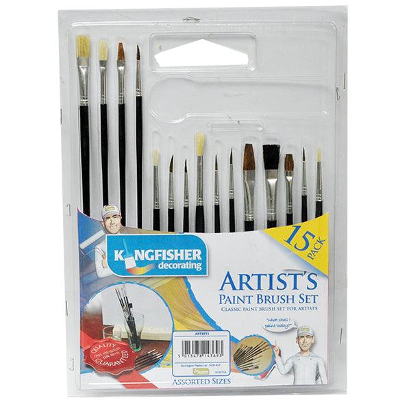 15 Pack Artists Paint Brushes Set - Towsure