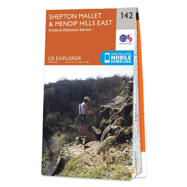 OS Explorer Map 142 - Shepton Mallet & Mendip Hills East Frome & Midsomer Norton