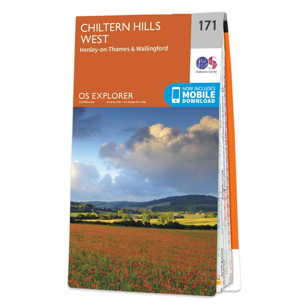 OS Explorer Map 171 - Chiltern Hills West Henley-on-Thames & Wallingford