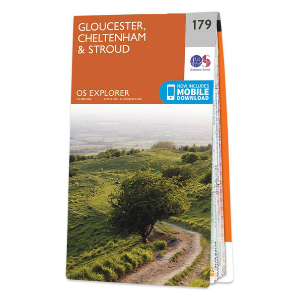 OS Explorer Map 179 - Gloucester Cheltenham & Stroud