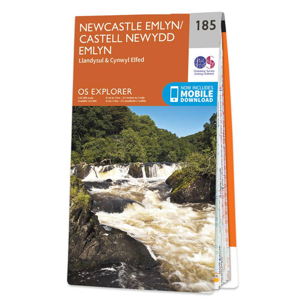 OS Explorer Map 185 - Newcastle Emlyn Llandysul & Cynwyl Elfed