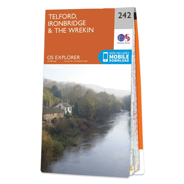 OS Explorer Map 242 - Telford Ironbridge & The Wrekin