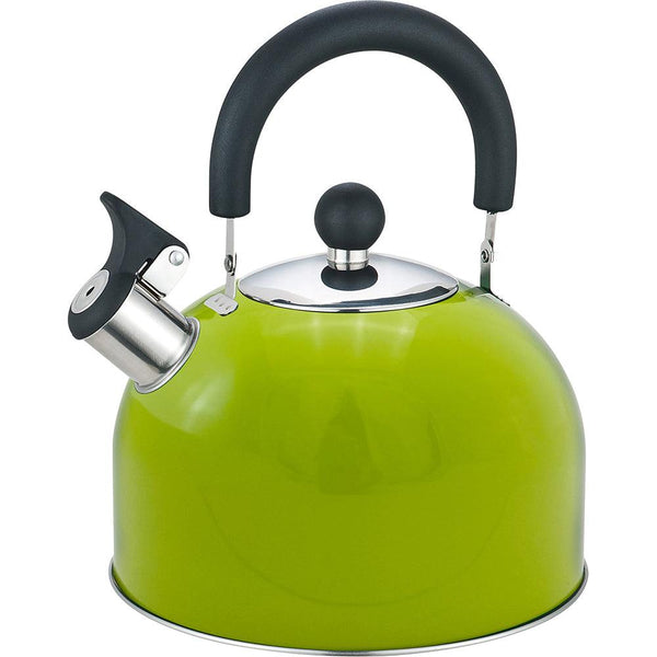 2.5 Litre Whistling Camping Kettle - Green - Towsure