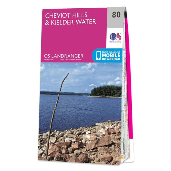 OS Landranger Map 80 Cheviot Hills & Kielder Water