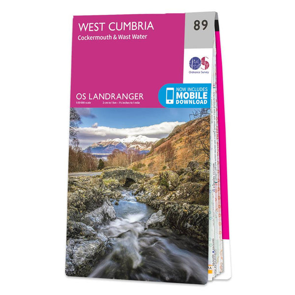 OS Landranger Map 89 West Cumbria Cockermouth & Wast Water
