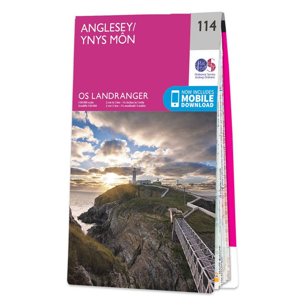 OS Landranger Map 114 - Map of Anglesey / Ynys Môn