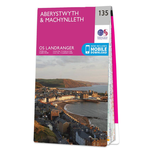 OS Landranger Map 135 Aberystwyth & Machynlleth