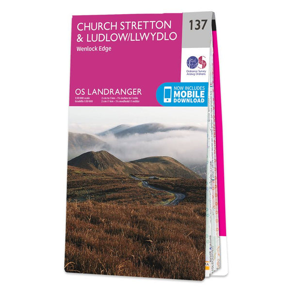 OS Landranger Map 137 Church Stretton & Ludlow Wenlock Edge & The Long Mynd
