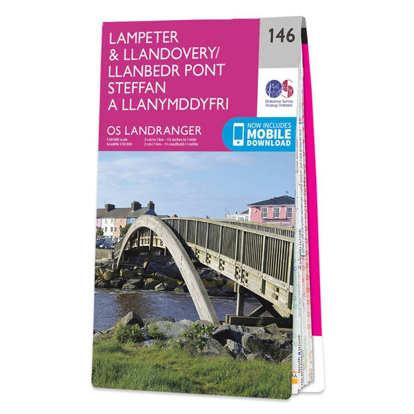OS Landranger Map 146 Lampeter & Llandovery